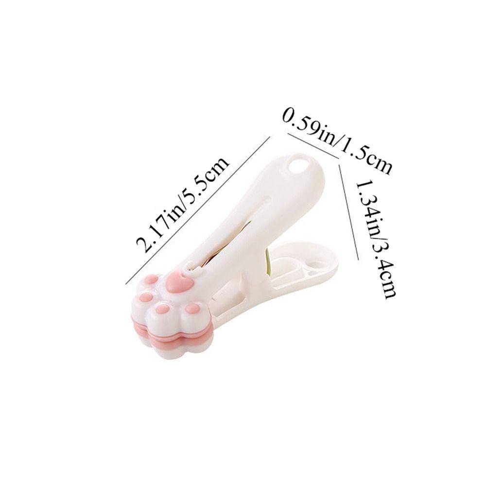 Kawaii Cat Claw Clothespin Windproof Food Bag Clip Portable Clothes Pegs Bedroom