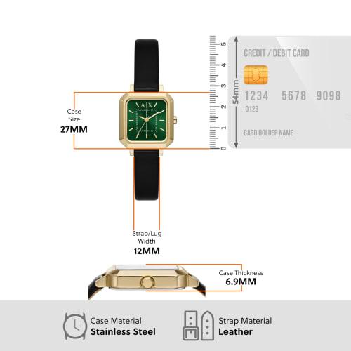 A|X Armani Exchange LEILA AX5723 Women's Watch, Black