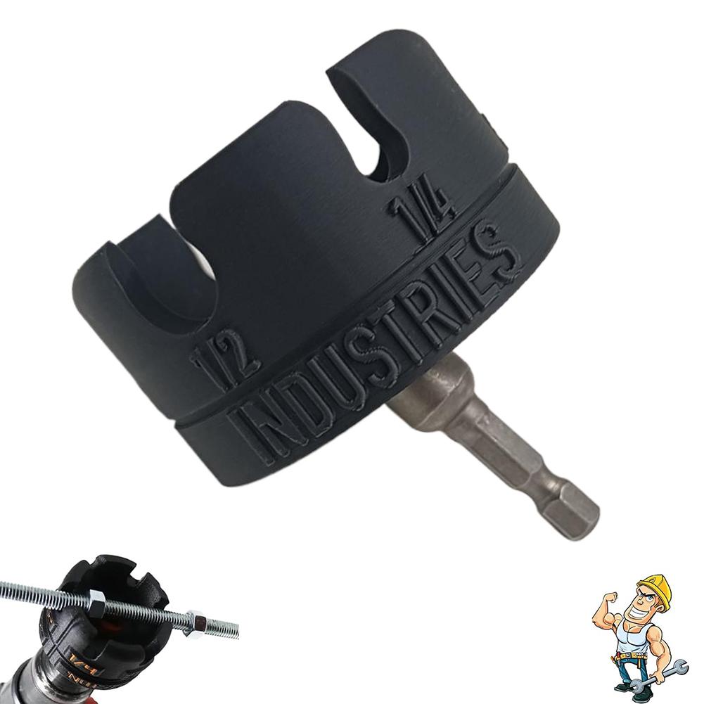 Nut Zip Drill Attachment Nut Fast Removal Tool Quick Slotted Wing Nut spinning Drive Kit Portable Hex Shank Bolt Extractor