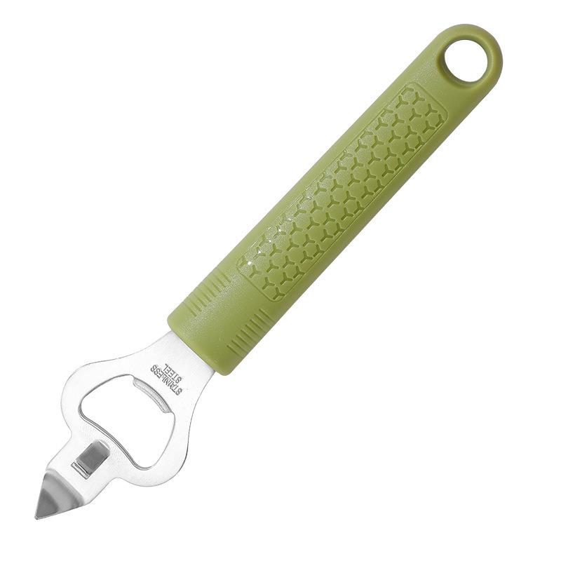 Multifunctional Kitchen Utensil Set: Stainless Steel Y-Handle Tools - Can Opener, Pizza Cutter, Cake Spatula