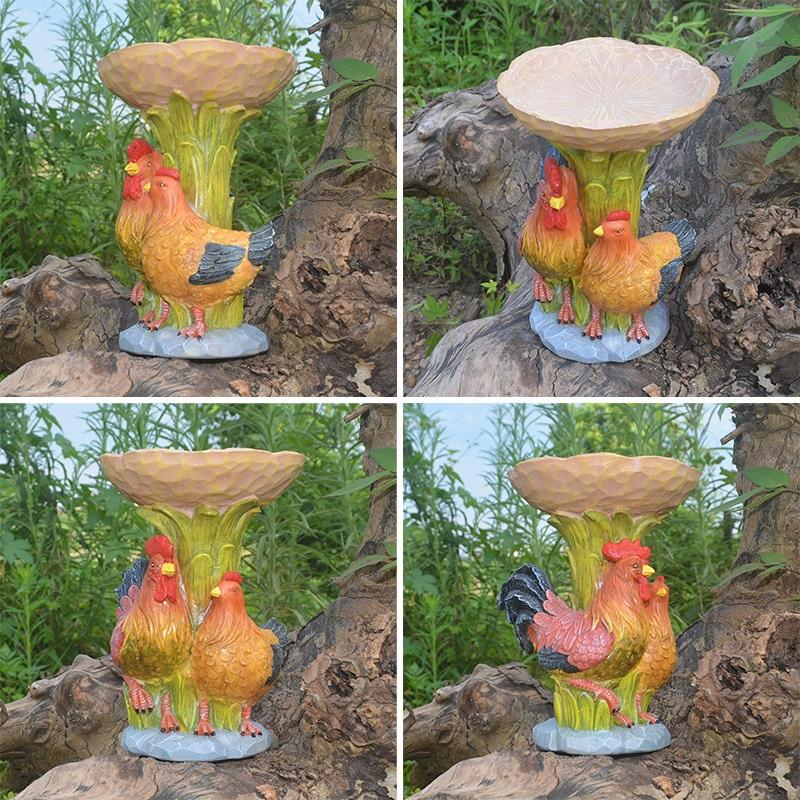 Garden Resin Decorations Animal Bird Feeder Hummingbird Outdoor Decorative Ornament Resin Crafts