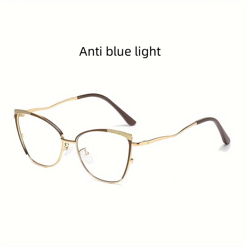 Blue Light Blocking Glasses Photochromic Unisex Metal Frame For Butterfly Style Fashion Trend Eyewear For Men Women
