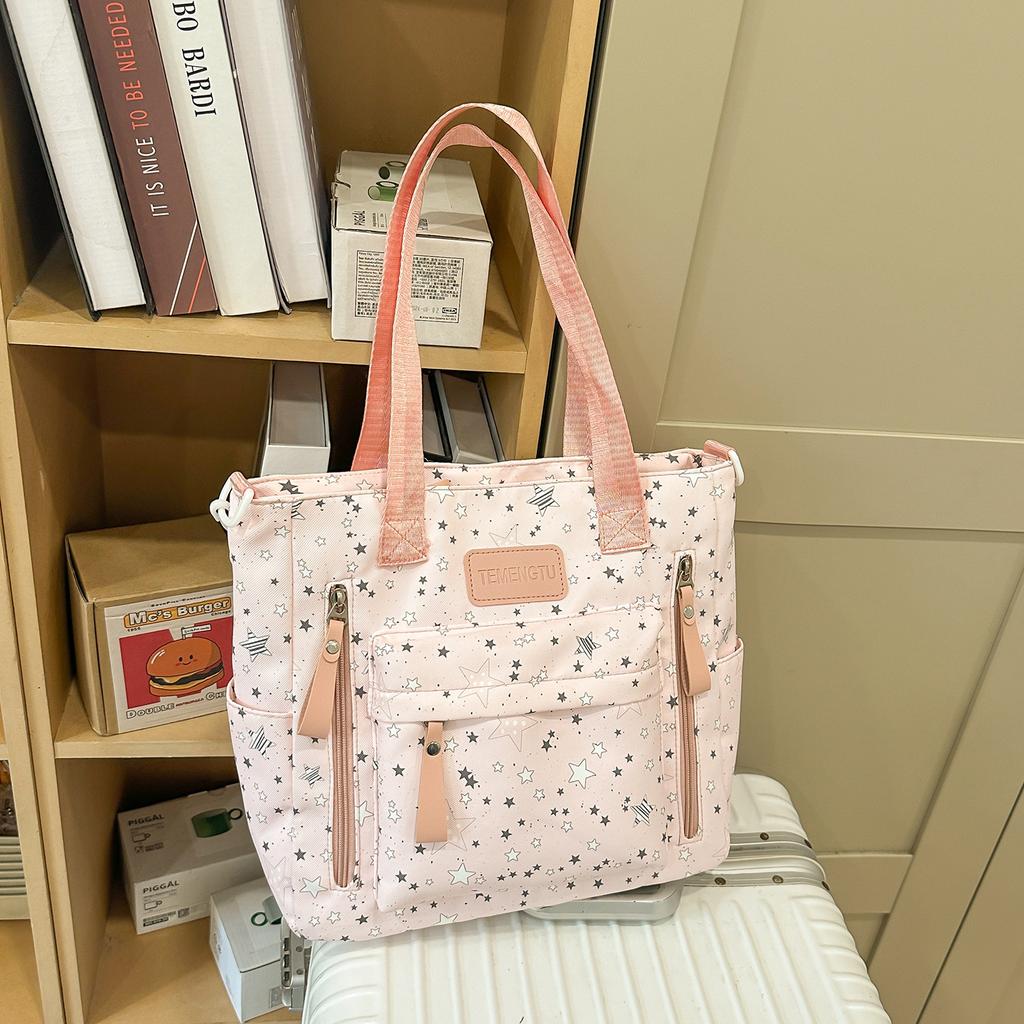 Schoolbag Japanese school bag ins niche high value fresh and sweet star backpack junior high school girls make-up bag