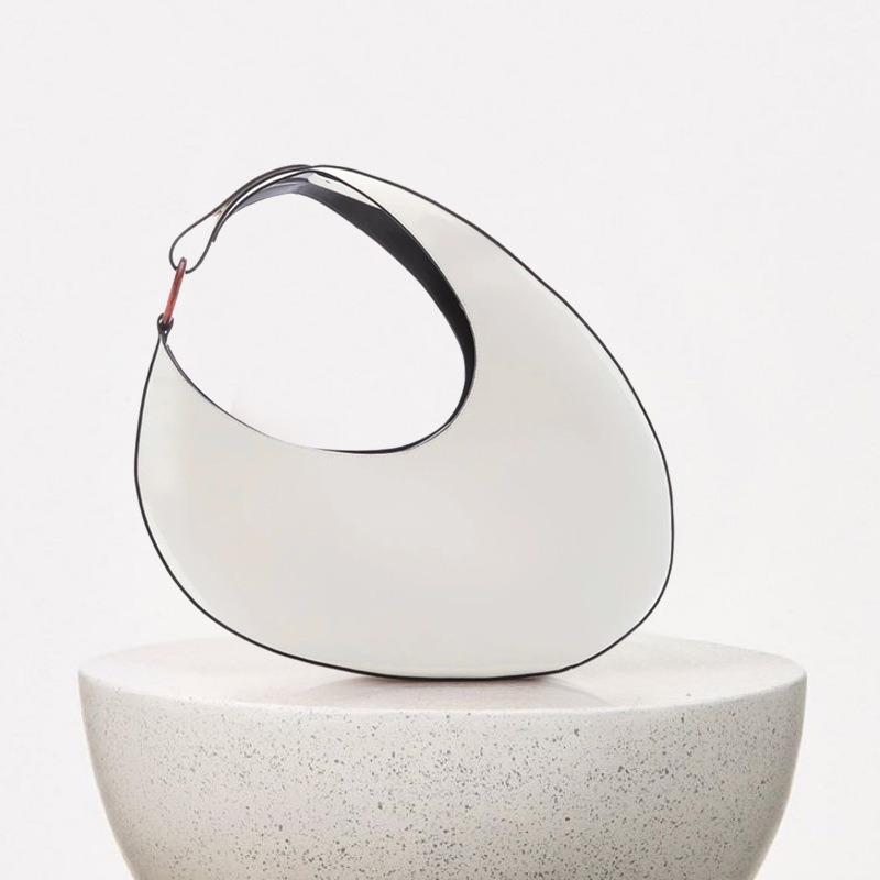 Neues Nischendesign Halbmond-Buchstabentasche exquisite ovale Schulter-Achseltasche Retro schräg zu tragen Damentasche leichter Luxus