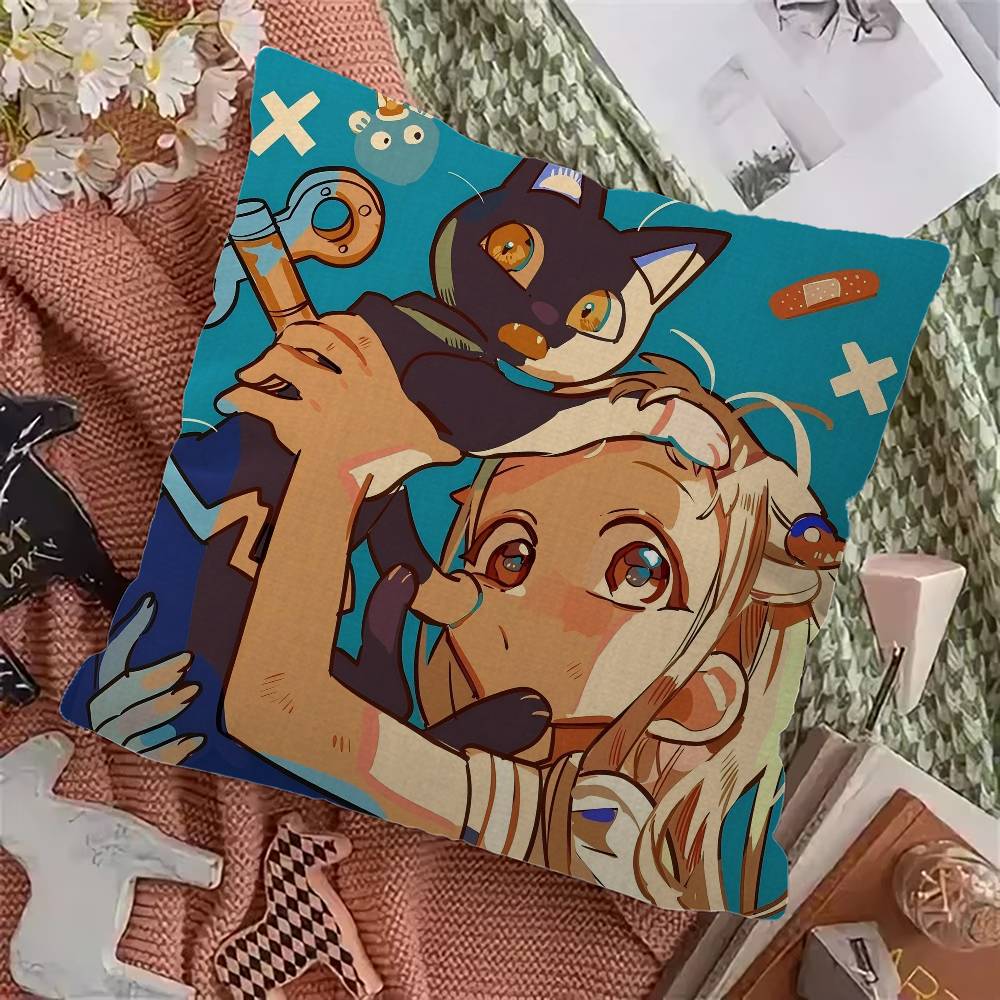 Toiletbound Hanakokun Manga Cushion Cover Pillowcase Upholstery Sofa Throw Pillow Home Decor Pillowcas