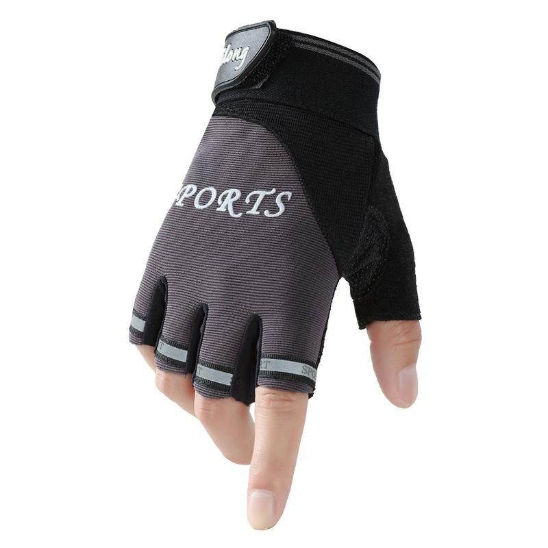 Cycling Half Finger Sports Gloves Men and Women Outdoor Fitness Spring and Summer Thin Motorcycle Bicycle Children's Gloves