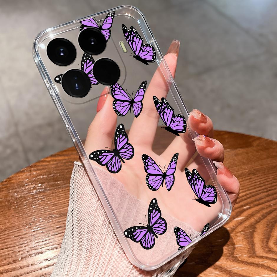 

Case For Xiaomi17T 17Ultra Beautiful Flower Astronaut Anti-Fingerprint Transparent Shell For Xiaomi 17T 17 Ultra Coque Funda Xiaomi 17 Ultra