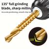 Hexagonal Handle Sawtooth Twist Drill Bit Set Multifunctional Saw Drill Combination Hand Drill Woodworking Bit Groove Sawtooth