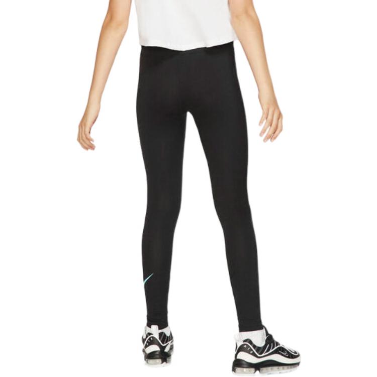 Nike Kids Letter Logo Print Breathable Training Knit Sports Pants Kids Bottoms Black CJ6946-010