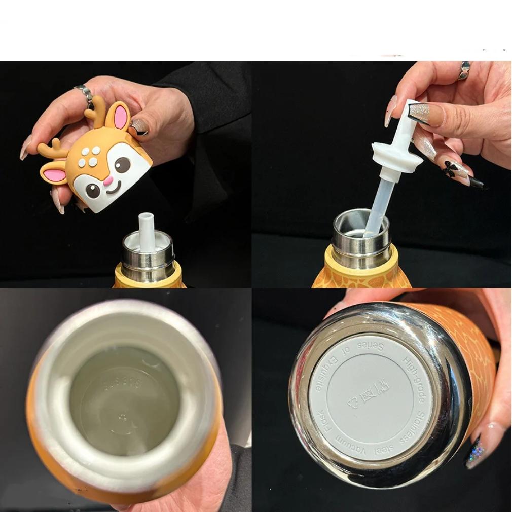 3D Animal Head Thermos 480ml