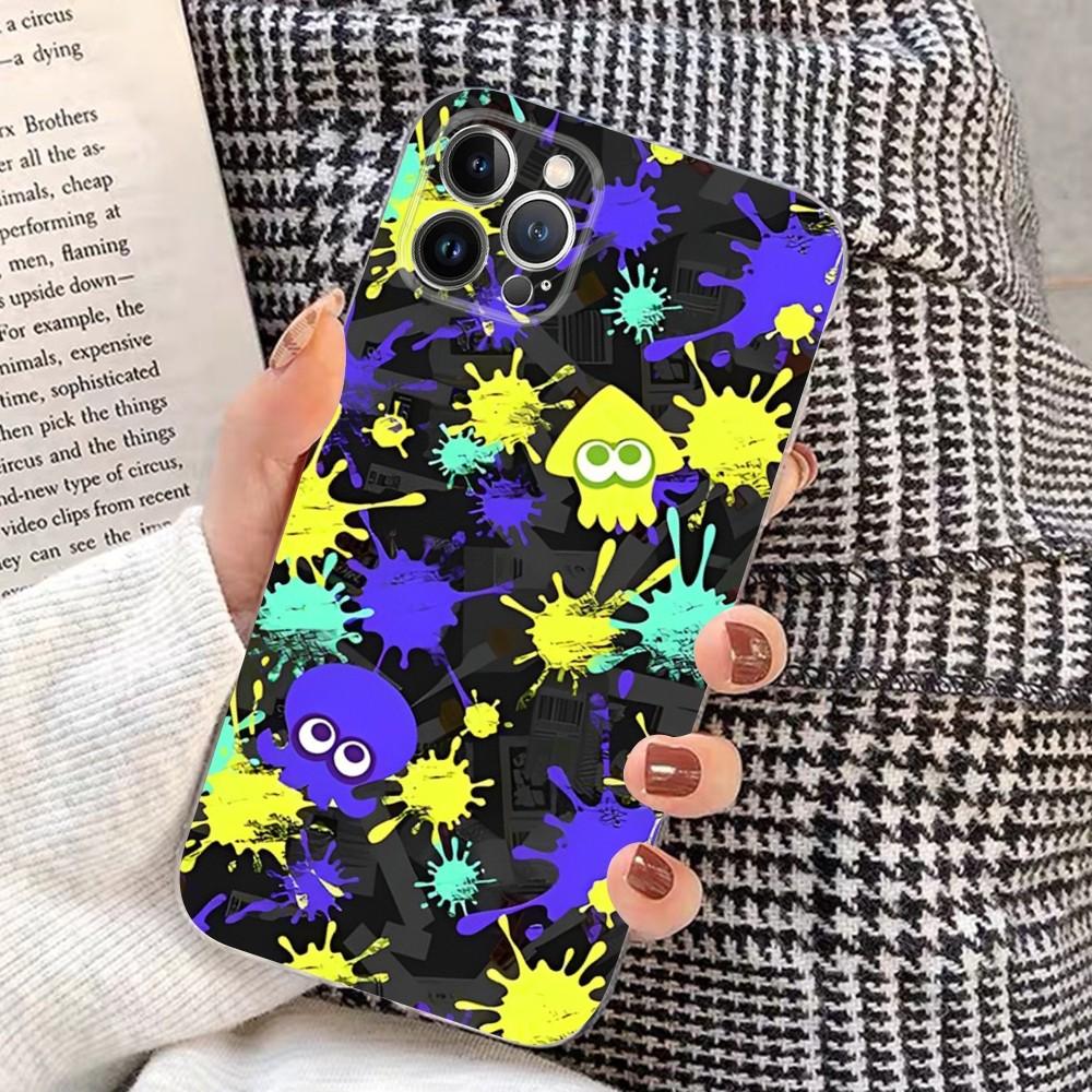 

J-jogo GAME S-SplatoonS Phone Case For iPhone 15 14 11 12 13 Mini Pro XS Max Cover 6 7 8 Plus X XR SE 2020 Funda Shell iPhone 15