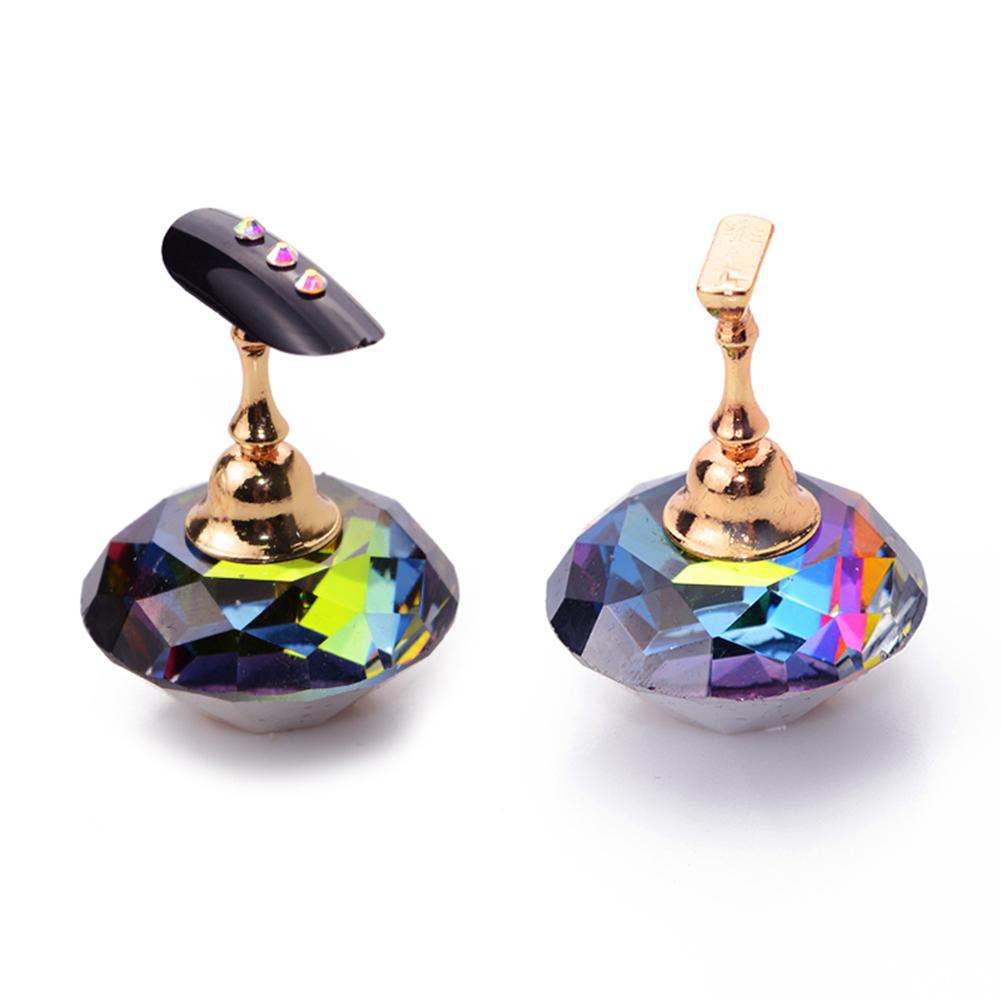 Porte-ongles magnétique, présentoir de formation pratique, supports en cristal acrylique