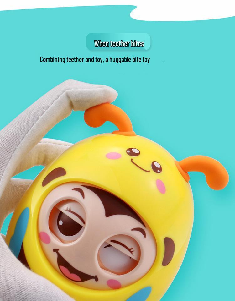 Large Blinking Cartoon Baby Tumbler Toy for 6-12 Months - Early Education Puzzle