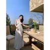 Beach Dress French Ruffle Edge Chiffon Suspender Dress Summer Sexy Waist Tube Top Holiday Dress Women
