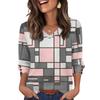 Women's Fashion, Casual And Retro V-neck Top