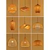 Zen Bamboo Rattan Pendant Lamp: Japanese-Chinese Style Tea Room & Dining Light