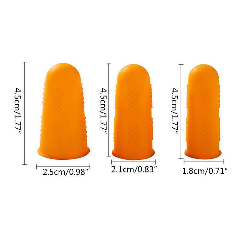 5Pcs/set Non-slip Silicone Finger Cover Cap Heat Insulation Finger Guard Protectors for Scrapbooking Crafts Ironing