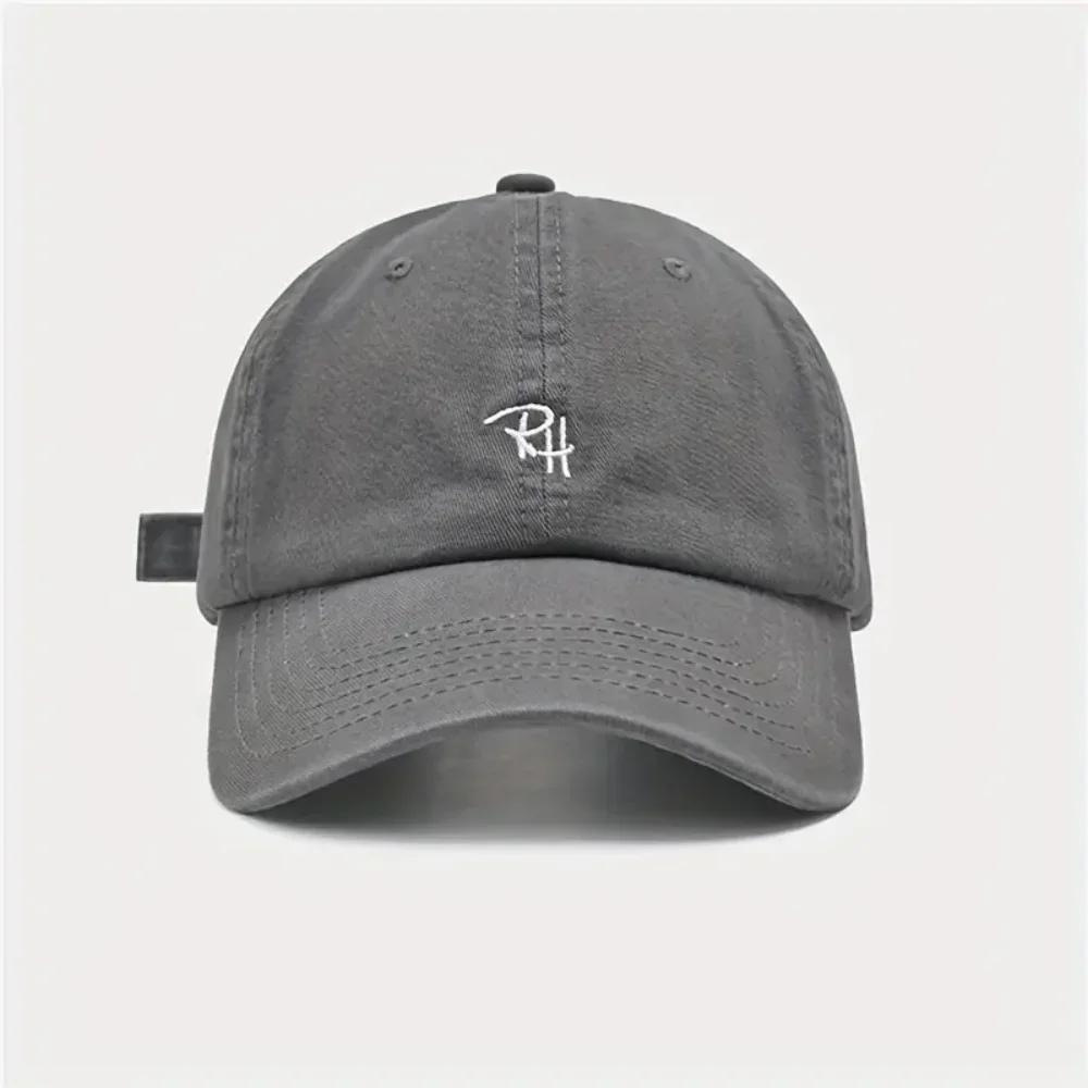 Letter Embroidery Baseball Cap for Men Women Fashion Adjustable Unisex Outdoor Sports Sun Hat Casual Solid Color Trucker Hat