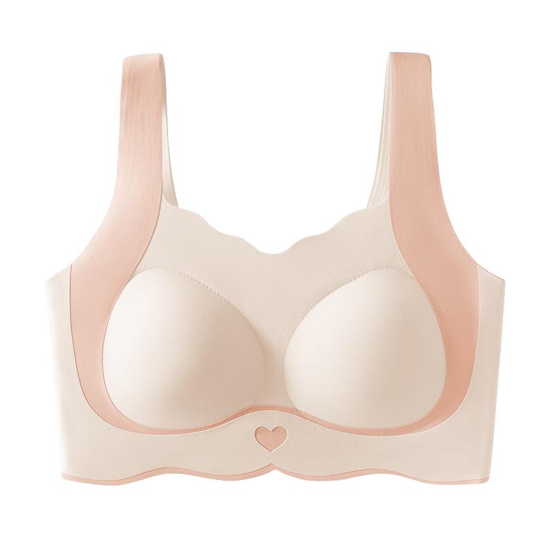 Junior high school students girls bras high school students sports vest girls girls girls development period seamless underwear summer thin m( 27.5-35kg ) розовый