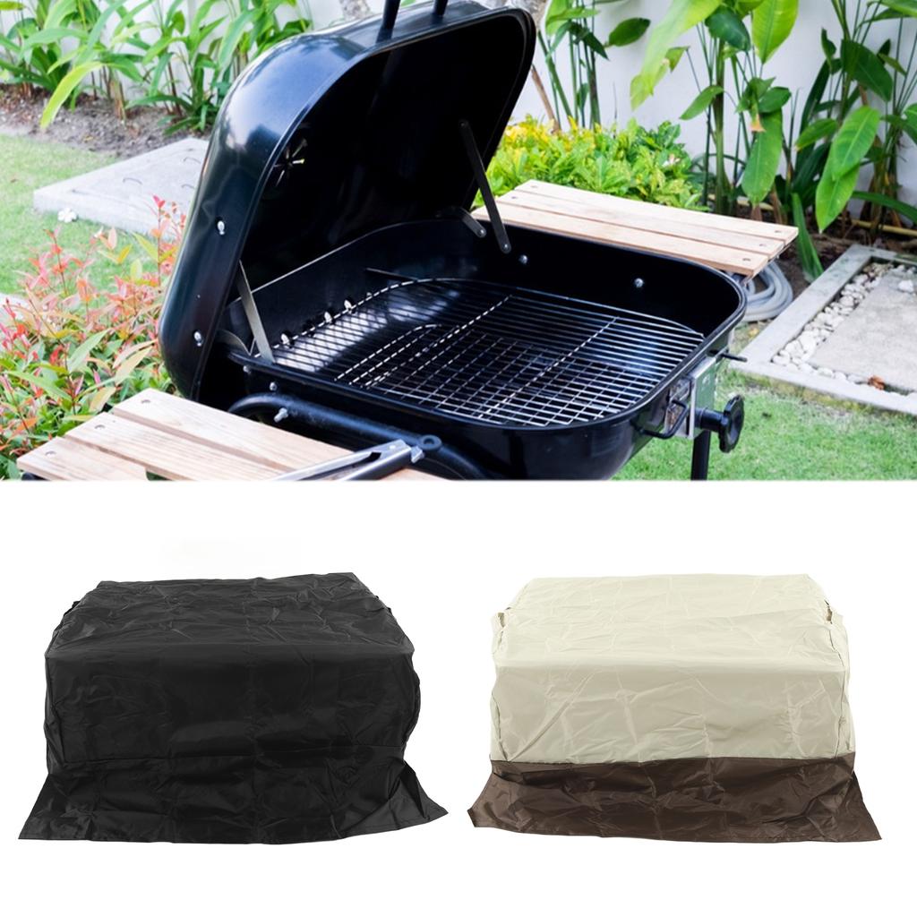 BBQ Grill Cover Large Size Waterproof Oxford Cloth Outdoor Rainproof Dustproof Sunproof Built In Grill Top Cover Grill Covers