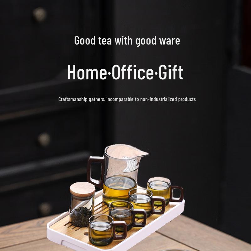 

Yuzun Borosilicate Glass Travel Tea Set 6-piece Set