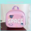Children Rocket Space Backpack With Breathable Pvc Material For Kindergarten Use