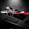 Red Black Ink Splash Mouse Pad Desk Mat Keyboard Pad XXL Large Non-Slip Rubber Table Mat for PC Gaming Office Home Desktop Decor