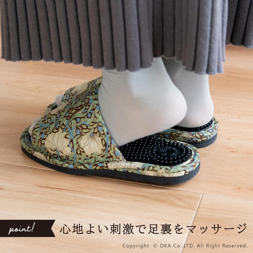 Oka Pimpernel Health Sandals, Unisex, Large (Fits feet up to approximately 25cm), Red (Made in Japan, Healthy, Morris, Washable)