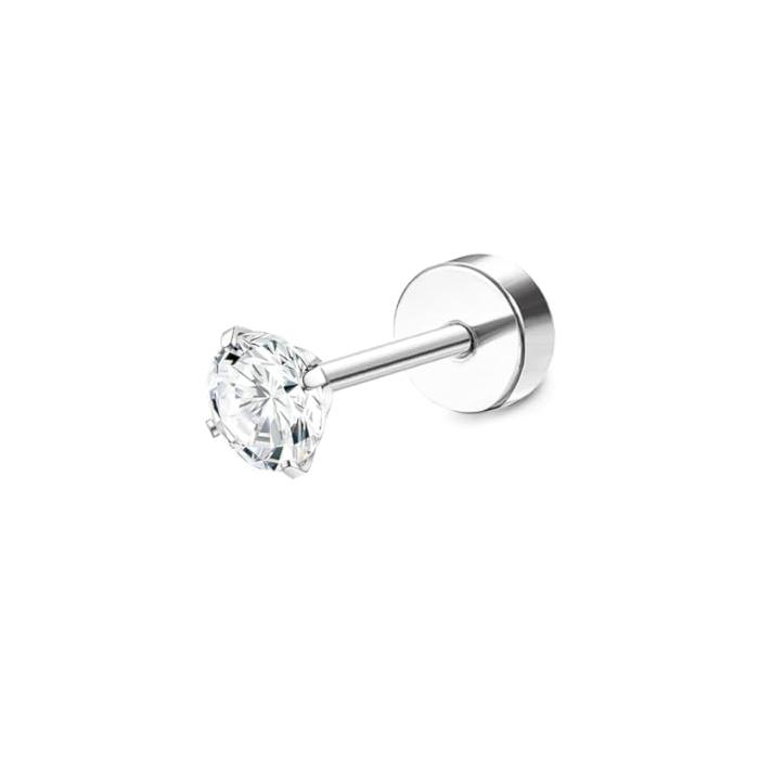 Bobisty Surgical Steel Flat Back Earrings for Women Helix Stud Hoop Earrings Cartilage Earrings Tragus Helix Piercing Jewelry