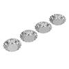 12Pcs Egg Tart Mold Mini Round Cupcake Pan Stainless Steel Tool Set Kit for Baking