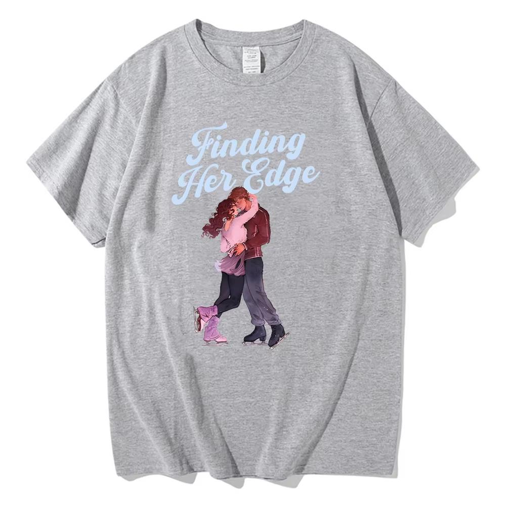 Finding Her Edge fashion new Print T Shirts High Quality Cotton Couple top Women Men Aesthetic Casual Short Sleeve Tshirt