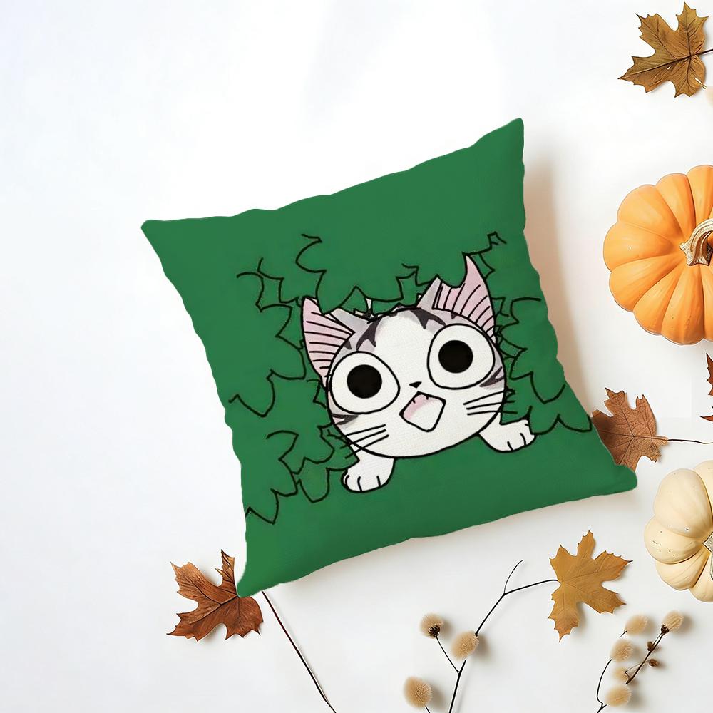 CChis Sweet Home Cushion Cover Iceland Washable Linen Soft for Daily Sofa Bed Home Room Decor
