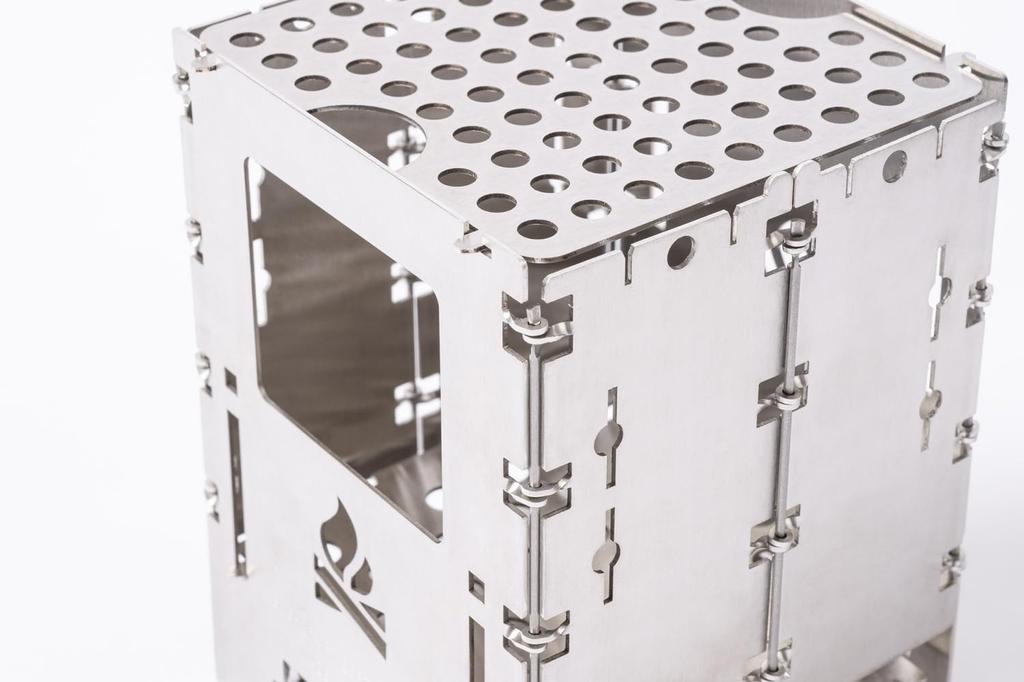 Universal Grate for Bushbox LF, Titanium Trivet, for Fire Pit