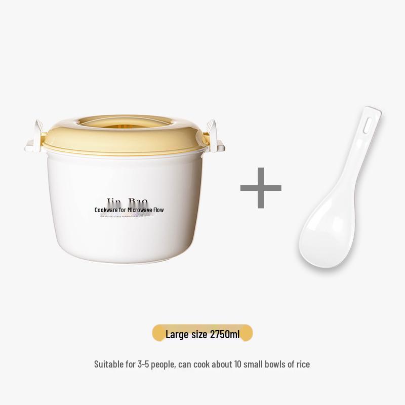 Microwave Rice Cooker and Steamer Lunch Box Set with Noodle Bowl and Utensils