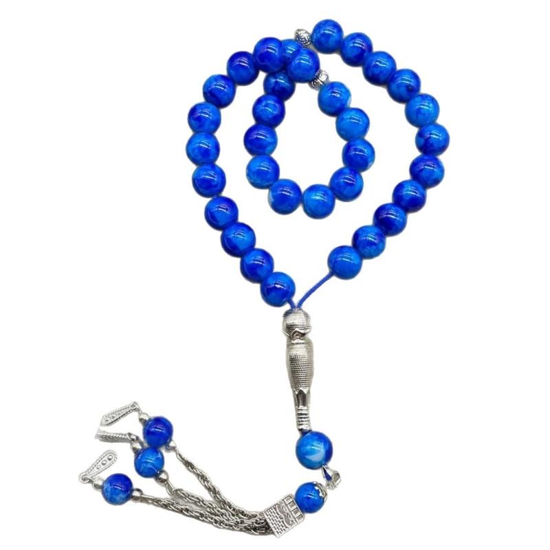 Handcrafted 33 Bead Buddhist Bracelet Glass Beaded Prayer Jewelry Comfortable Spiritual Companion Fashion Accessory