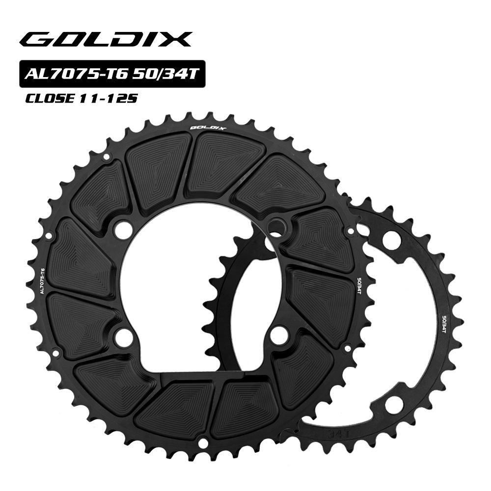 RIRO Road Bike Chainring for SHIMANO 7100/8100/9200 110BCD Chainring 50-34T 52-36T 53-39T 54-40T Road Bicycle Chainwheel 50-34T