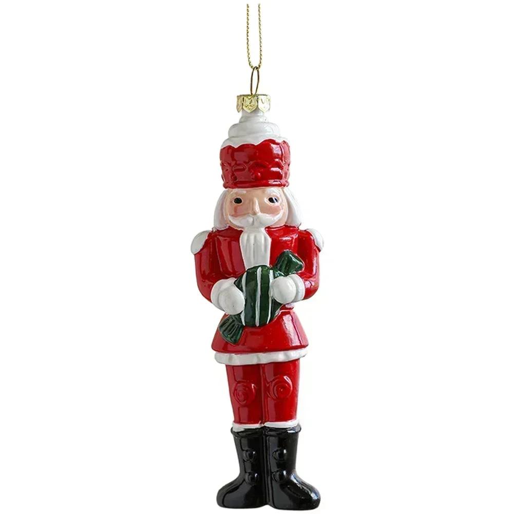 Plastic Christmas Hanging Ornaments with Santa Claus and Snowman for Seasonal Decoration on Trees and Around the Home