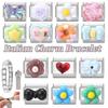Fashion Eyes Bow Cherry Flowers Love Heart Cake Italian Charm Links Fit 9MM Stainless Steel Bracelet Women DIY Making Jewelry