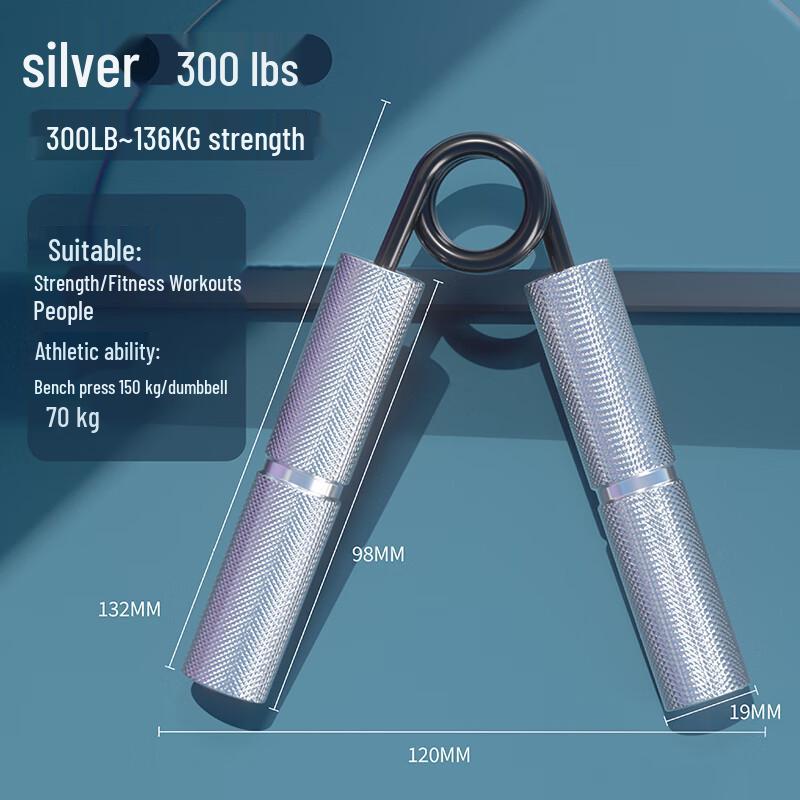 WEZHO Aluminum Alloy Hand Grip Strengthener, 300 lbs