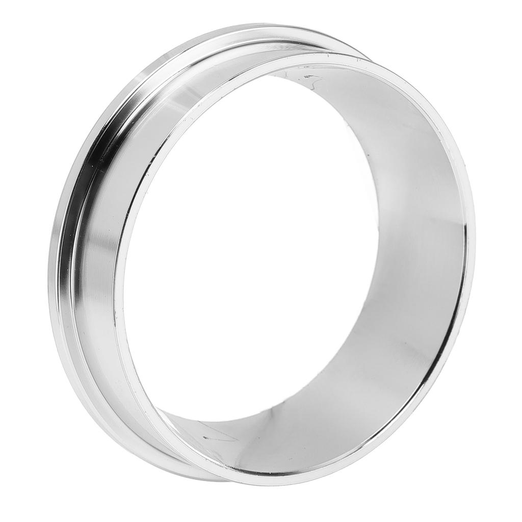 Stainless Steel Coffee Dosing Ring Dosing Funnel Replacement Aviod Mess Waste for Home Cafe Silver 57.5MM