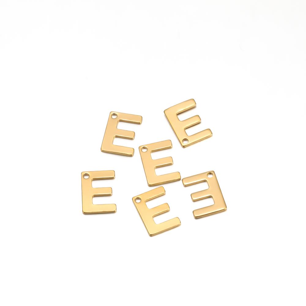 30pcs Stainless Steel Gold Color A-Z 26 Letter Pendant Alphabet Charms Pendant for DIY Jewelry Making Earrings Bracelet Necklace