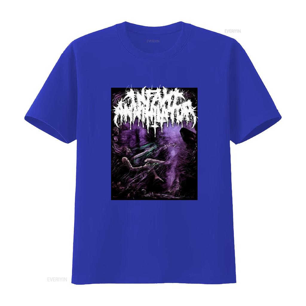 Infant Annihilator Band Music Lover Cotton Black T Shirt All Sizes S 5XL K425 Vintage Washed Stretched Versatile