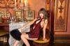 Party City Cosplay Open Lace China Red Women's