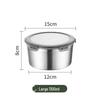304 Stainless Steel Round Airtight Food Container