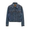 90s Old Denim Jacket M Wash Blue Denim Jacket Trucker Women Used