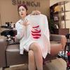 Women's Hip-Hop Hoodie, Loose Fit with Velvet, Chic for Spring and Autumn, Trendy and Thickened for Winter