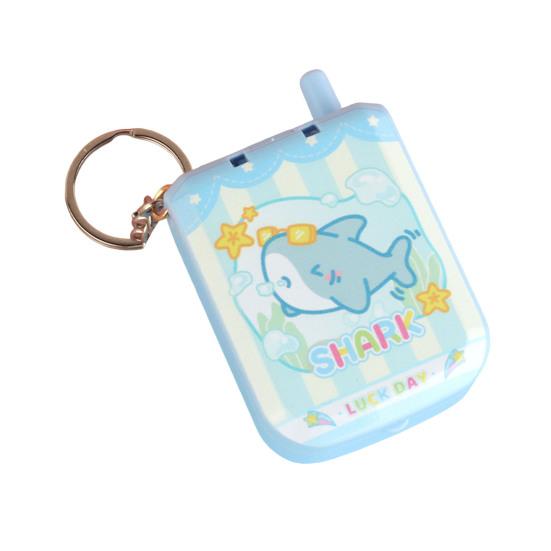 

Electric Maze Keychain Toy Sound And Light Interaction Mini Puzzle Game Cute Cartoon Style Portable Decompression Tool Gift for Kids Boys синий