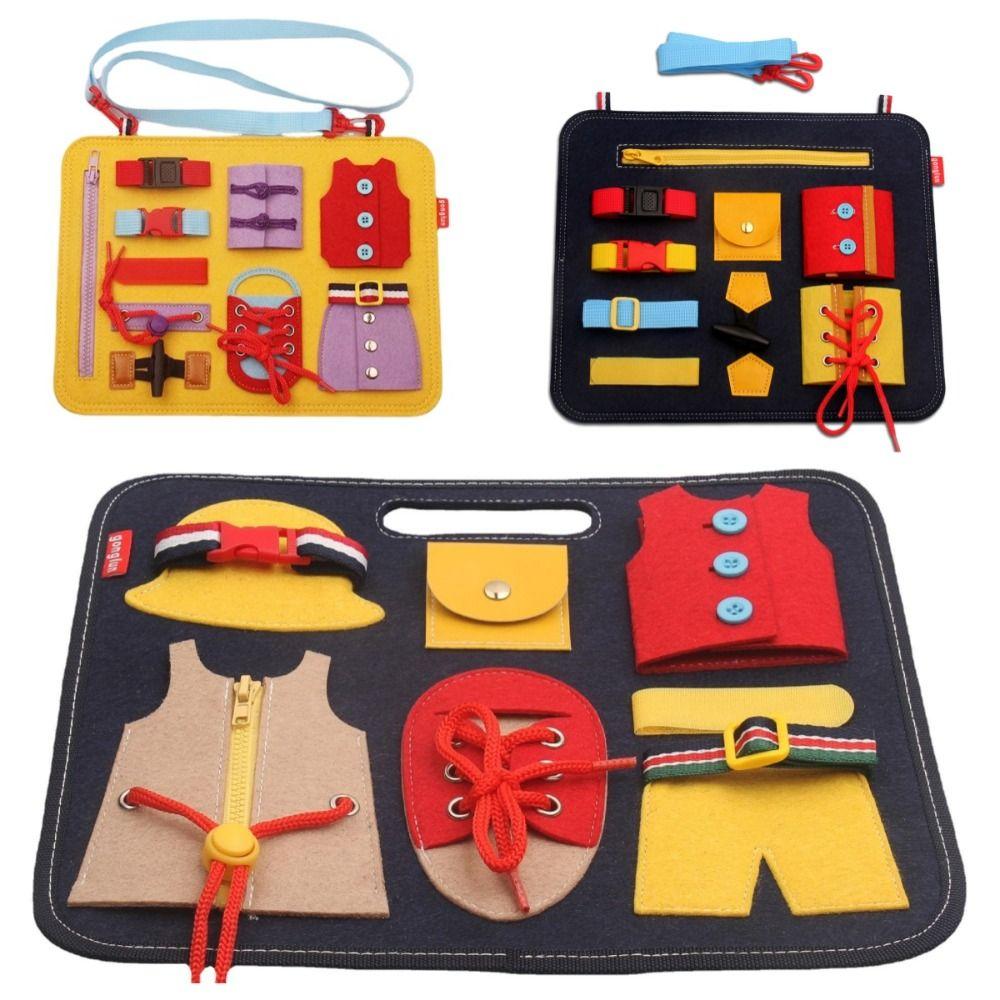 Early Educational Practice Hands-on Ability Busy Board Montessori Activity Board  Kindergarten