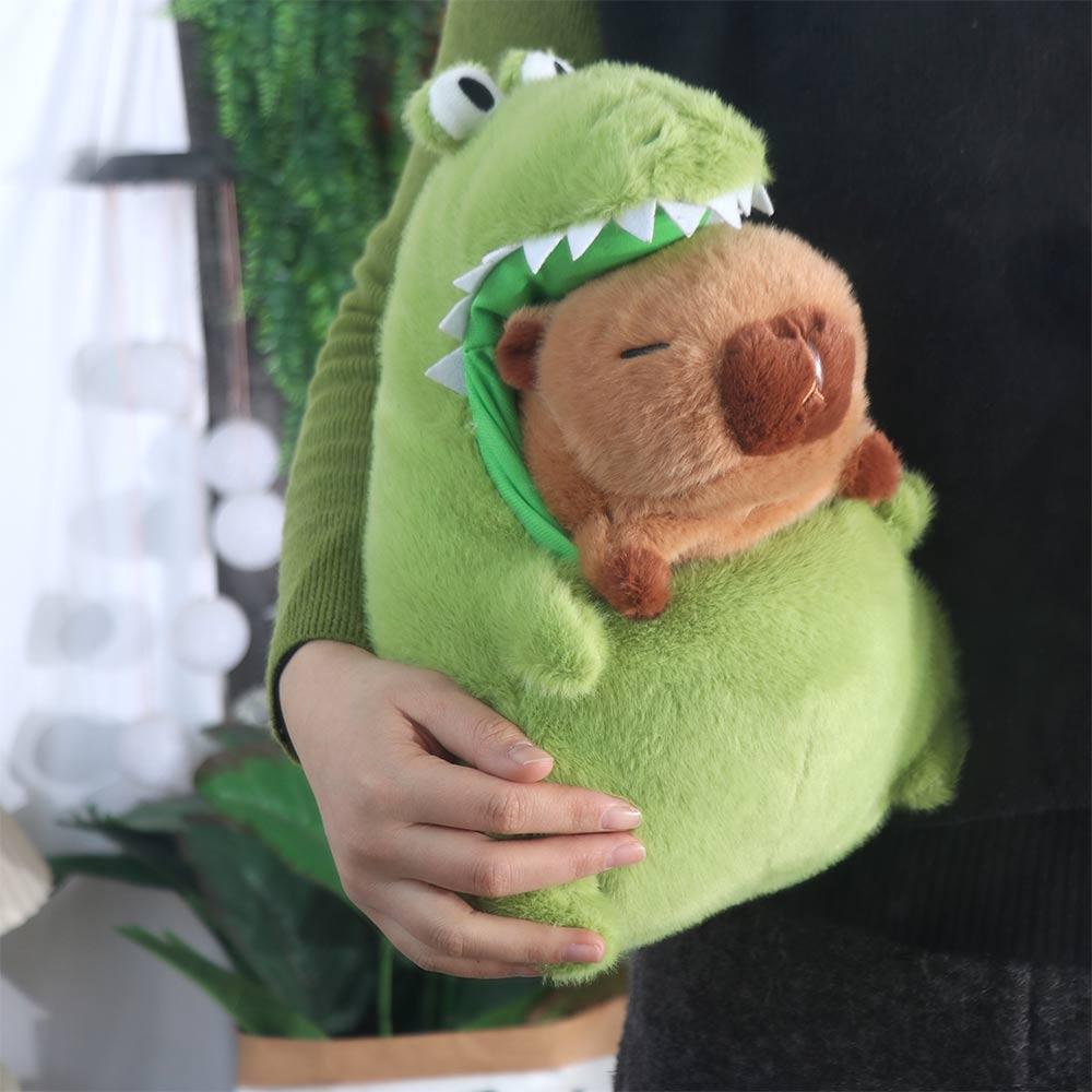 30/40cm Crocodile Capybara Plush Toy Cartoon Capybara Green Crocodile Doll  Birthday Gift