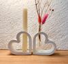 Heart Shaped Silicone Mould  Hydroponic Test Tube Plant Vase Mold Cement Flower S Resin Mold Decor Concrete Molds